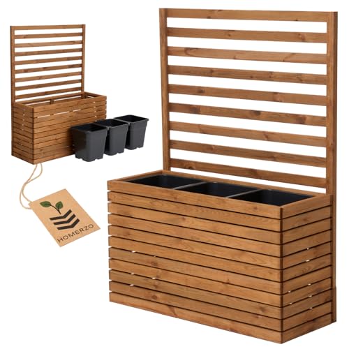 Pflanzkübel mit Rankgitter Spalier mit...