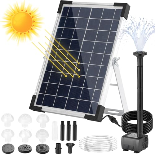 Solar Teichpumpe 5W, 170L/h Solar...