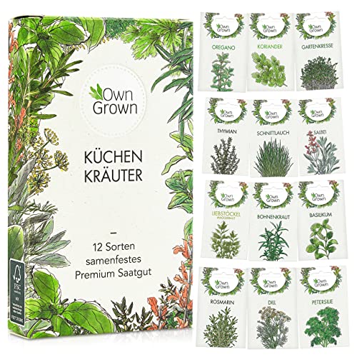 OwnGrown Kräuter Samen Set 12 Sorten Garten...